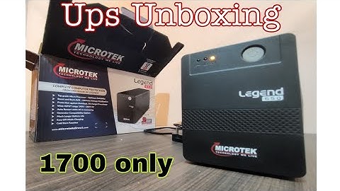 Microtek Legend 650 Ups Unboxing | Experiment channel
