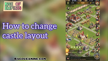 How to change layout for castle in Rise of empires gameplay #riseofempires #applylayout