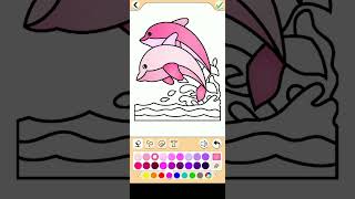 Coloring - Coloring Dolphin - Coloring for Kids and Toddlers | Coloring #4 screenshot 1