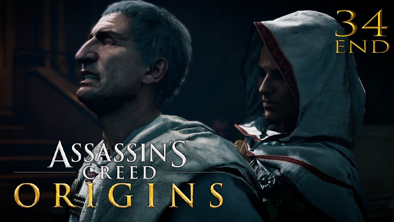 End 34 カエサルの最期の言葉は あの名言 ついに完結へ跳べ Assassin S Creed Origins アサシン クリード オリジンズ Youtube
