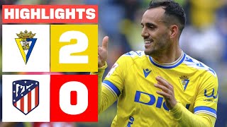 CÁDIZ CF 2  0 ATLÉTICO DE MADRID | HIGHLIGHTS LALIGA EA SPORTS