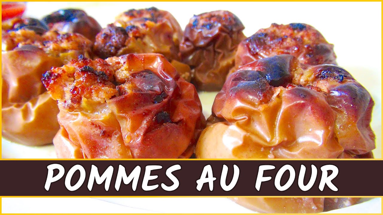 Recette des pommes au four au miel et aux amandes - YouTube