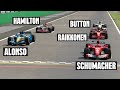 All 2000s f1 champions drivers in one race  battle at monza