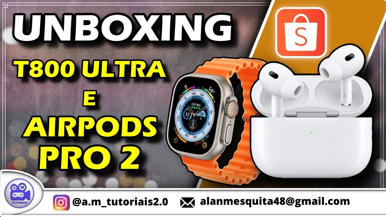 T800 ULTRA SMART WATCH UNBOXING | AIRPODS PRO 2 UNBOXING - YouTube