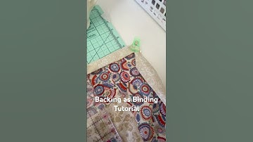 How to use Quilt Back to Bind A Quilt. #sewing #quiltingtutorial #sewingtips