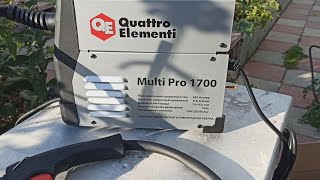 Купил QUATTRO ELEMENTI  аппарат полуавтоматической сварки, инвертор Multi Pro 1700 165A