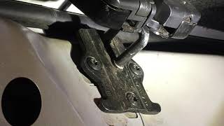 BMW 535i 011 trunk wont close top latch bent