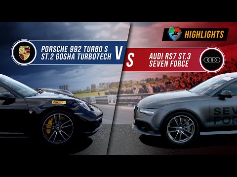 Audi RS7 St.3 vs Porsche 992 Turbo S St.2  UNLIM 500 2020 Highlight 