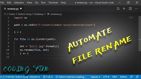 Rename 1000 files in 5 seconds with Python