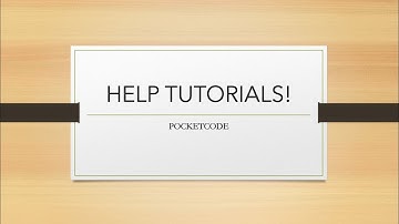 Help/Tutorials PocketCode ||Google Code-In||