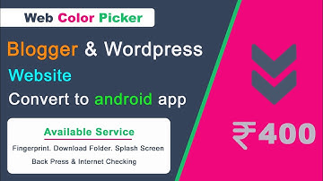 Blogger or WordPress Website Convert Android App