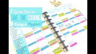 Save Time Cooking Using a Planner: 3 Quick Tips