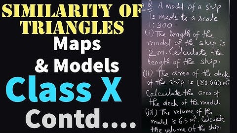 Maps & Models||Similarity of triangles||ICSE 2016 Questions