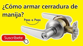 DISASSEMBLY and ASSEMBLY of a HANDLE lock step by step EASY 😱