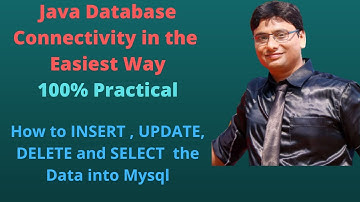 Java and MySQL connection in Eclipse (JDBC) |INSERT , UPDATE, DELETE and SELECT on MYSQL Database
