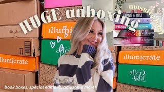 HUGE book unboxing haul!!📦✨| waterstones, book boxes, amazon & more!!