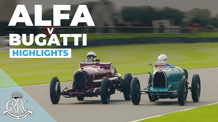 Alfa v Bugatti race battle | 2021 Earl Howe Trophy...