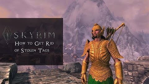 Skyrim How to Get Rid of Stolen Tags