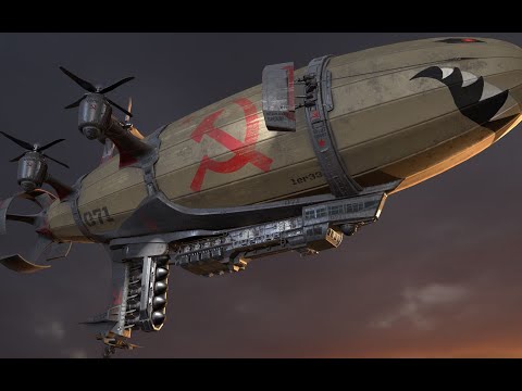 Kirov airship 3D Animate  (C&C red alert 2soviet)
