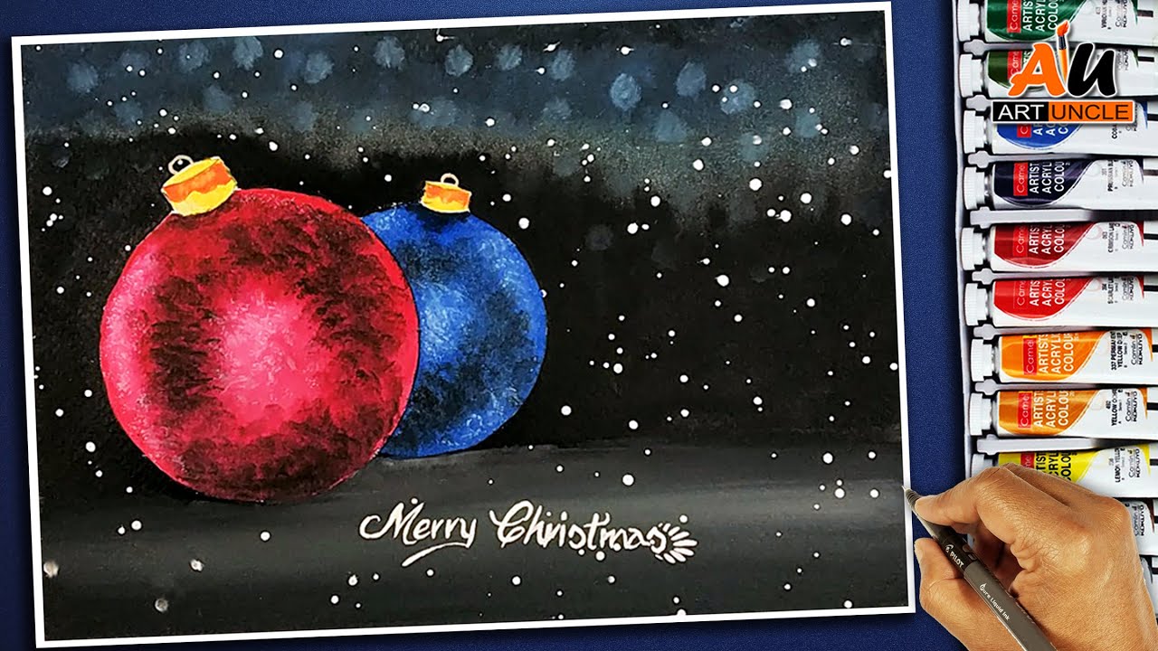 Christmas Drawing- Step by step easy - YouTube