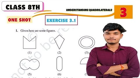Class 8 maths | Exercise 3.1| chapter-3 |Understanding Quadrilateral | #class8 #maths #exercise3 