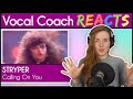 Vocal coach reacts to stryper  calling on you