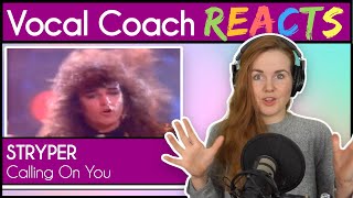 Vocal Coach reacts to Stryper  Calling On You