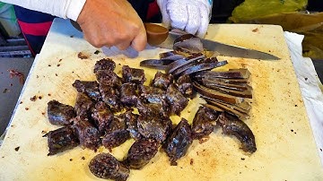"순대랑 간만 주세요~ 얼마치 3000원? 5000원~" 쫄깃쫄깃하고 탱글탱글하고 쫀득쫀득하고 고소한 수제 순대 내장 간 허파 염통 부속 맛집! 서울 정릉동 정릉시장 정릉찹쌀순대