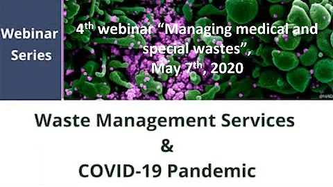 Waste management during the COVID 19 pandemic   Medical and special wastes