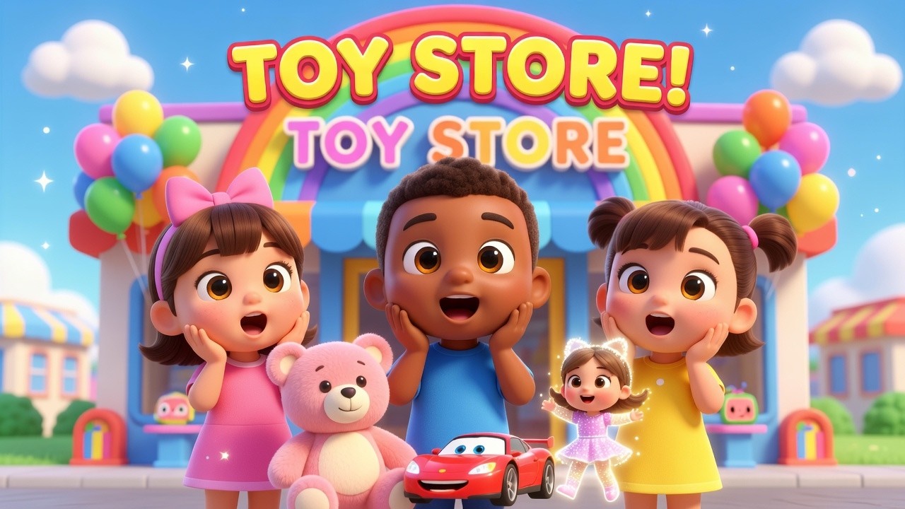 Fun Store Youtube Toy Store Adventure 🚗🧸 | Fun Shopping Song for Kids | Toddler Learning ...