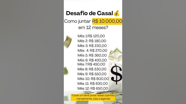 Como JUNTAR R$ 10.000,00 EM CASAL em 12 MESES?💰 #dinheiro #juntardinheiro