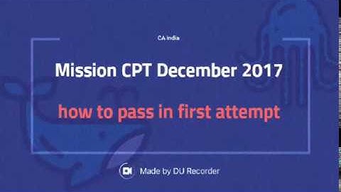 | Mission CPT JUNE 2018 | How to pass in First attempt |