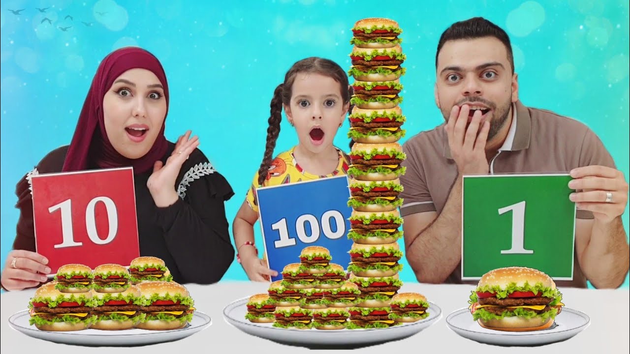 تحدي 100 طبقة من الطعام !! مريم حاولت تغش