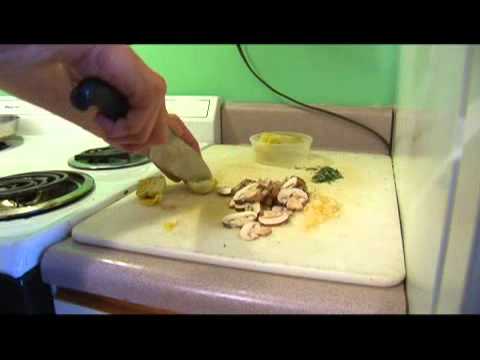 Chicken Jerusalem: Chop Mushrooms & Artichoke Hearts