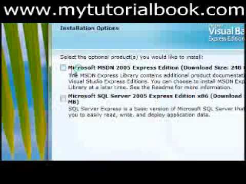 YouTube - Visual Basic Tutorial 2005 - Installation & Setup-(www.MyTutorialBook.com)0059.flv