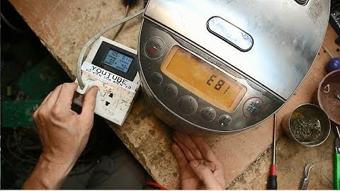 Sửa nồi Sanyo hạt xoài cắm nhầm 220V này lại ra thêm lỗi E81