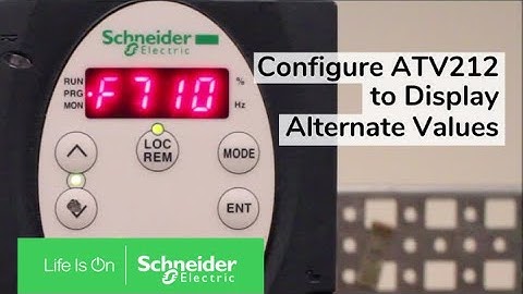 Configuring ATV212 to Display Values Other than Frequency | Schneider Electric Support