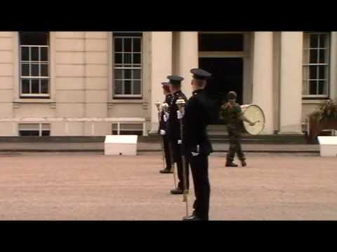 The Foot Guards Drum Majors practice for Trooping the Colour in ...