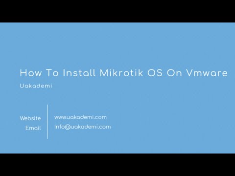 How To Install Mikrotik Os On Vmware Youtube