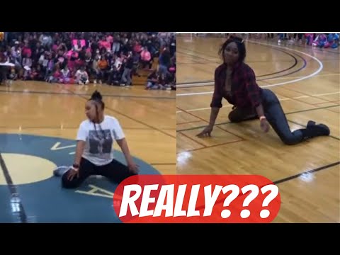 Moms Had a Twerk Contest at Highschool Kids event in College Gym