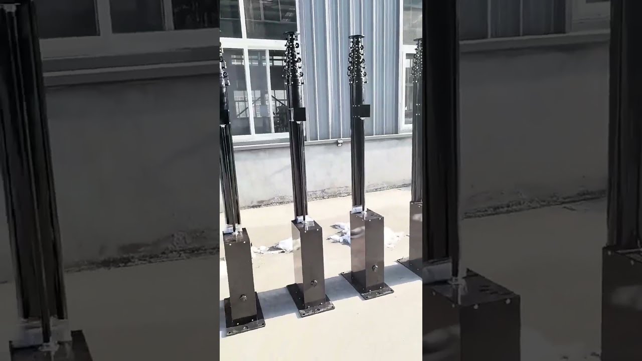 10m Manual Telescopic Mast Unfolded Height Folded 1 6m