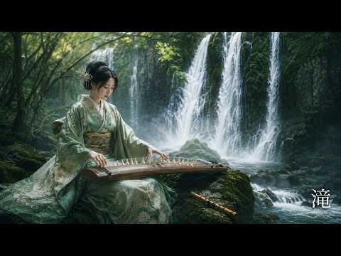 2 Hours Soothing Japanese Zen Koto & Shakuhachi | Deep Focus & Stress Relief 【滝 -taki-】