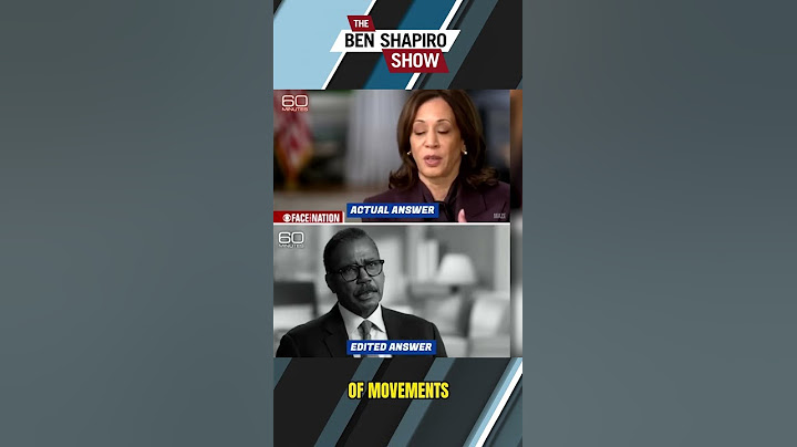 They EDITED Kamala's Answer?