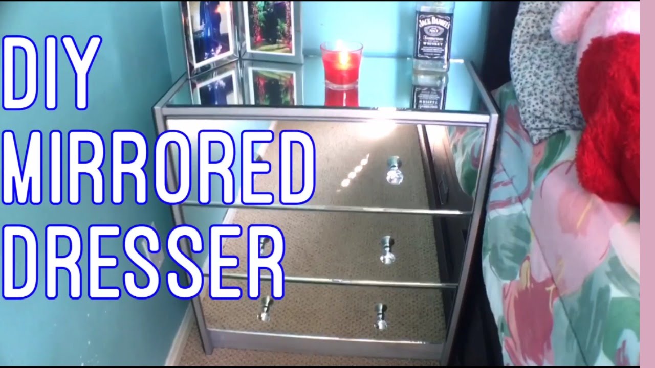 Diy Mirrored Dresser Janet Monje Youtube