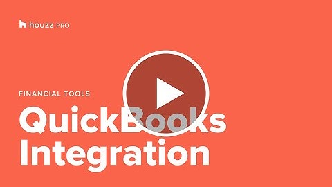Houzz Pro: QuickBooks Online Integration
