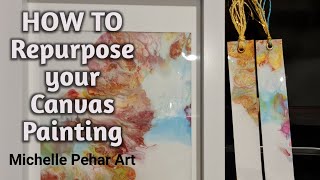 #49  How to repurpose a canvas | Acrylic Pouring Bookmarks| Abstract Art Framing | Fluid Art by Michelle (Micky) Pehar Art 194 views 2 years ago 21 minutes