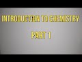 Introduction To Chemistry Grade 10 Video Series 1 Chemistry Introduction Grade10 