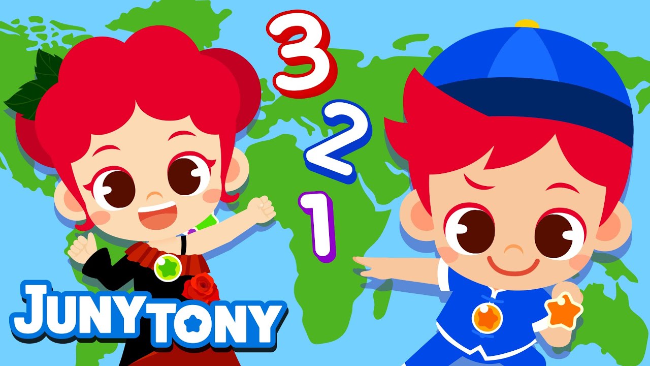 Numbers Junytony Hitung 1 Sampai 10 Dalam 5 Bahasa | Belajar Berhitung Sambil Bernyanyi ...