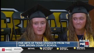 Five sets of twins graduate from same Brown County school