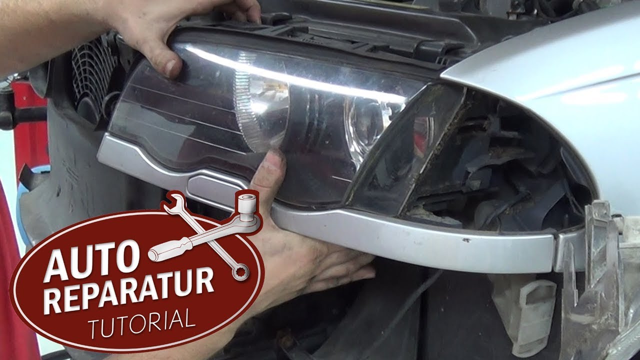 Front Xenon Headlight Removal BMW E46